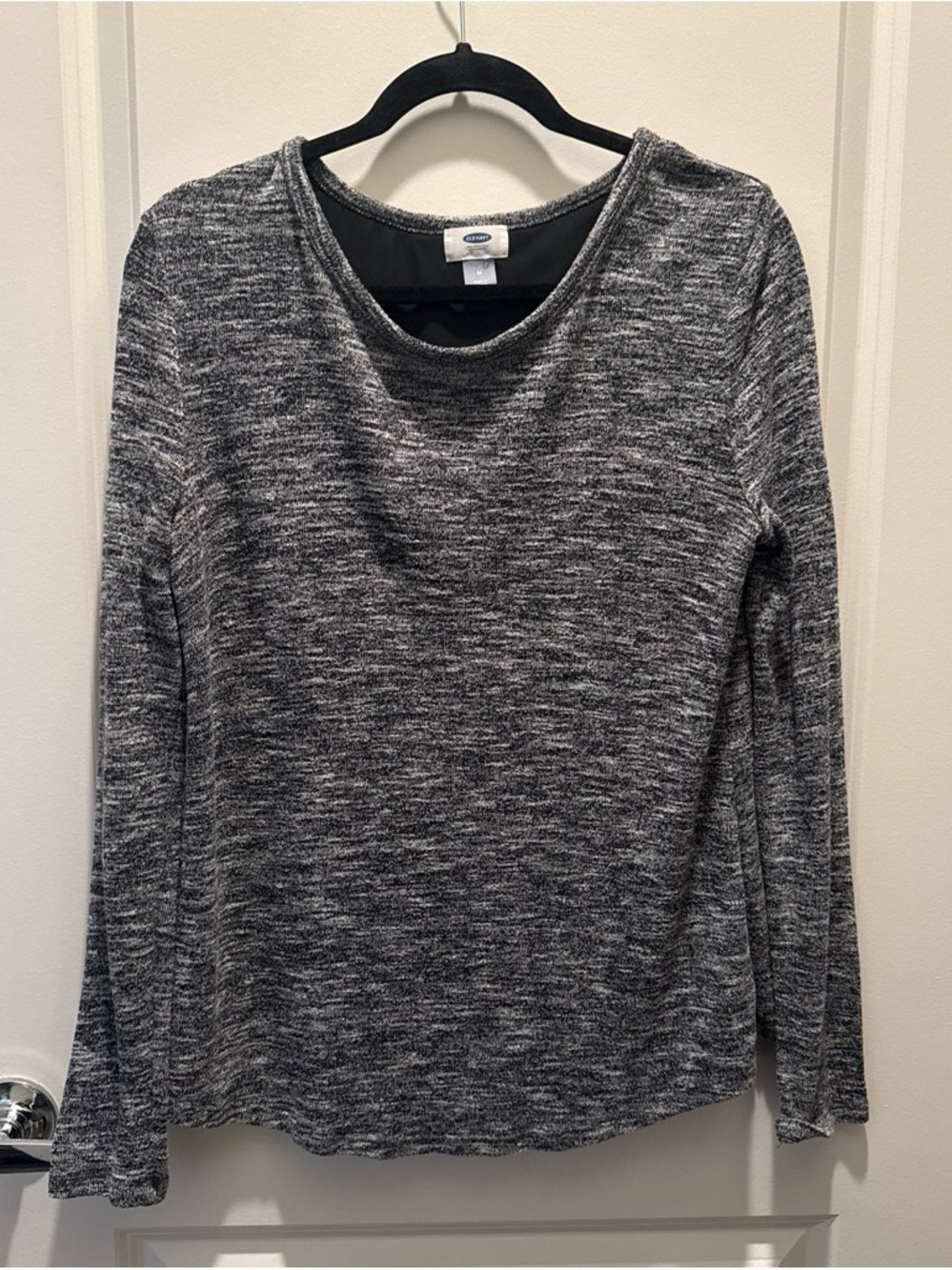 Old Navy Gray Marled Long Sleeve Tee